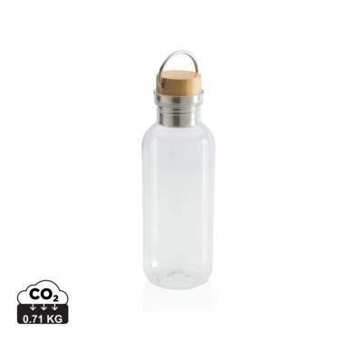 Logo trade promotional giveaway photo of: RCS RPET bottle with bamboo lid and handle