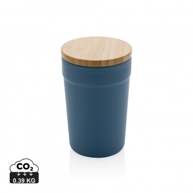 Logo trade advertising products picture of: GRS certified recycled PP mug with bamboo lid