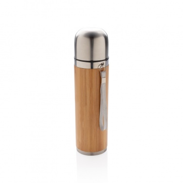 Logo trade promotional gift photo of: Bamboo vacuum travel flask