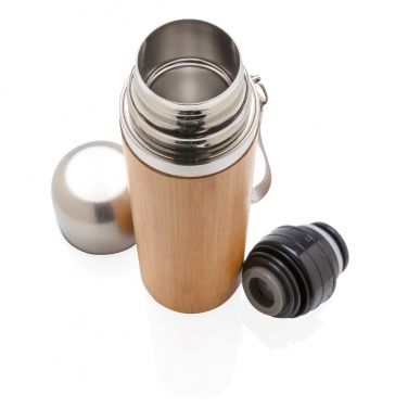 Logotrade advertising product picture of: Bamboo vacuum travel flask
