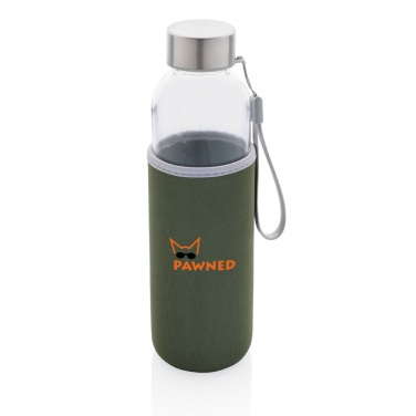 Logotrade promotional gift image of: Glass bottle with neoprene sleeve