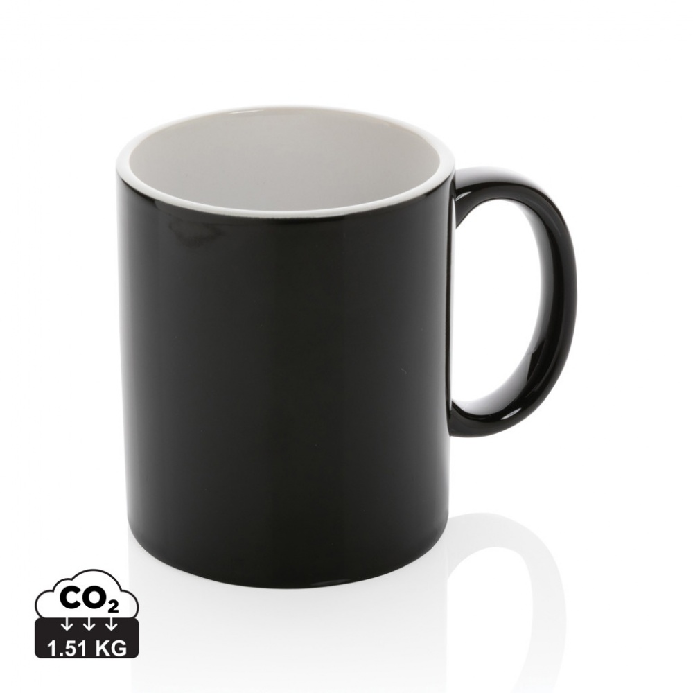 Logo trade business gifts image of: Ceramic classic mug 350ml