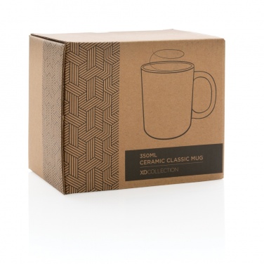 Logo trade promotional items image of: Ceramic classic mug 350ml