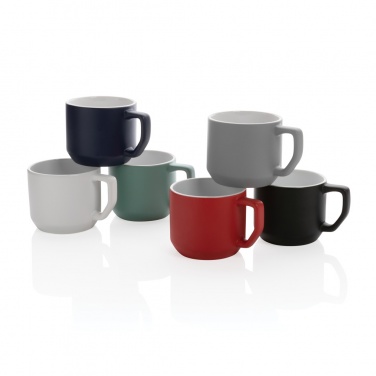 Logo trade promotional giveaways picture of: Ceramic modern mug 350ml