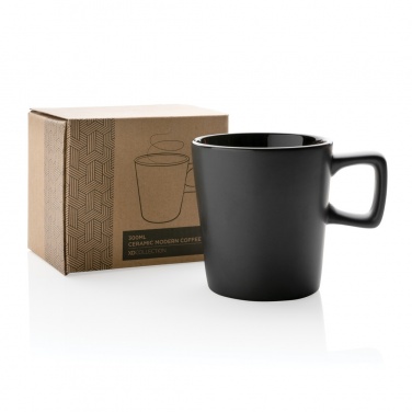 Logotrade promotional giveaways photo of: Ceramic modern coffee mug 300ml