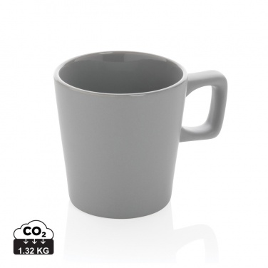 Logo trade promotional giveaways picture of: Ceramic modern coffee mug 300ml