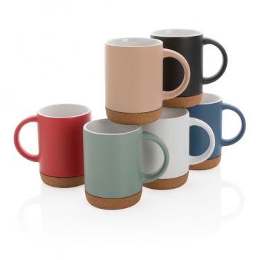 Logo trade corporate gifts picture of: Ceramic mug with cork base 280ml