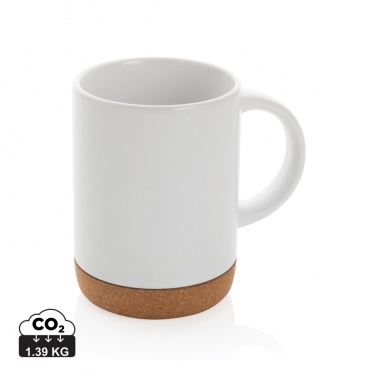 Logotrade promotional gift image of: Ceramic mug with cork base 280ml