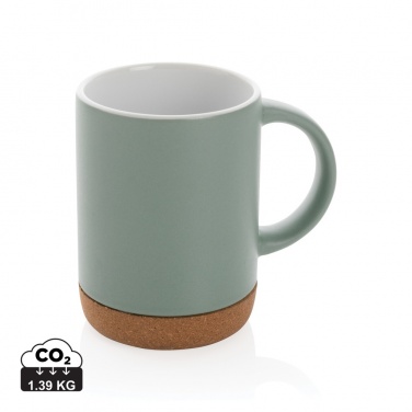 Logo trade promotional product photo of: Ceramic mug with cork base 280ml