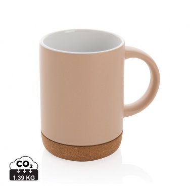 Logotrade promotional products photo of: Ceramic mug with cork base 280ml