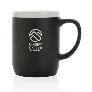 Logo trade business gift photo of: Ceramic mug with white rim 300ml