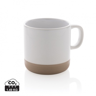 Logo trade promotional items image of: Glazed ceramic mug 360ml