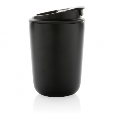 Logo trade promotional items image of: Cuppa RCS re-steel vacuum tumbler with lanyard