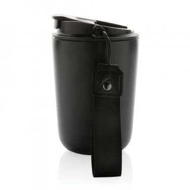 Logo trade promotional item photo of: Cuppa RCS re-steel vacuum tumbler with lanyard