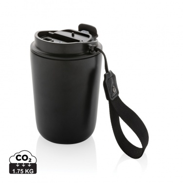 Logotrade advertising products photo of: Cuppa RCS re-steel vacuum tumbler with lanyard