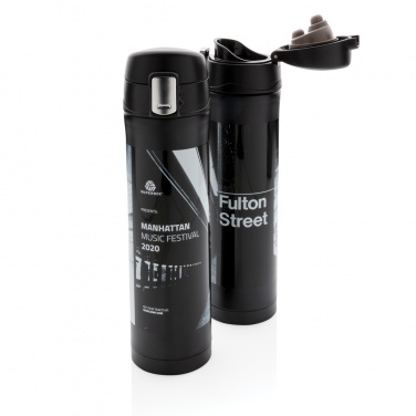 Logotrade corporate gift image of: RCS Re-steel easy lock vacuum flask