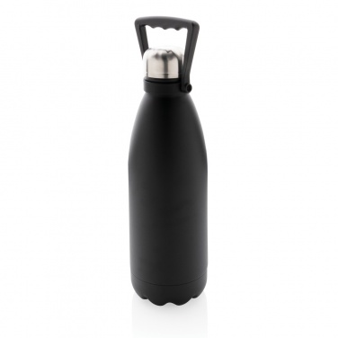 Logotrade promotional gift picture of: RCS Recycled stainless steel large vacuum bottle 1.5L