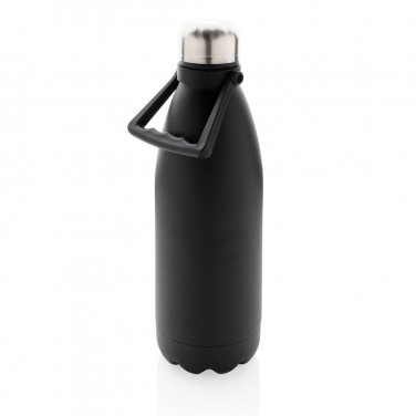 Logotrade promotional gift picture of: RCS Recycled stainless steel large vacuum bottle 1.5L