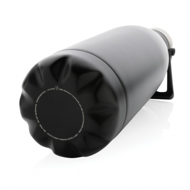 Logotrade promotional product picture of: RCS Recycled stainless steel large vacuum bottle 1.5L
