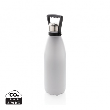 Logotrade promotional item image of: RCS Recycled stainless steel large vacuum bottle 1.5L