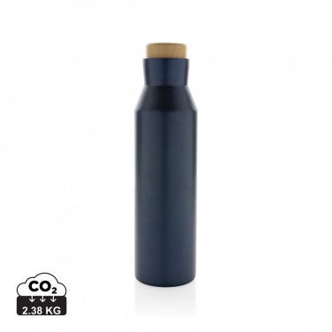 Logo trade advertising product photo of: Gaia RCS certified recycled stainless steel vacuum bottle