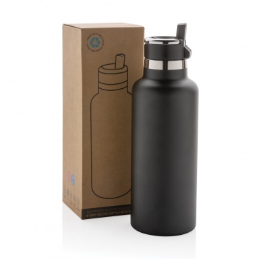 Logo trade promotional products image of: Hydro RCS recycled stainless steel vacuum bottle with spout