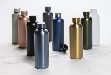 Logo trade promotional giveaways picture of: RCS Recycled stainless steel Impact vacuum bottle