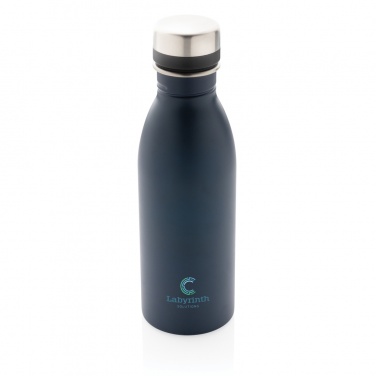 Logo trade promotional items image of: RCS Recycled stainless steel deluxe water bottle