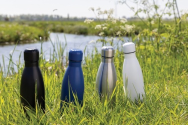 Logo trade advertising products image of: Eureka RCS certified re-steel single wall water bottle