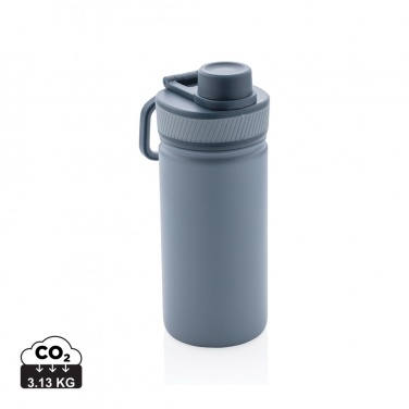 Logo trade corporate gifts image of: Vacuum stainless steel bottle with sports lid 550ml