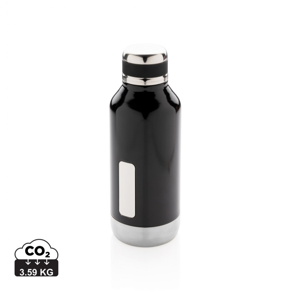 Logotrade promotional giveaway picture of: Leak proof vacuum bottle with logo plate