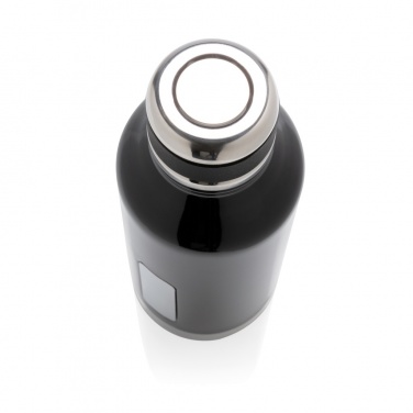 Logo trade promotional merchandise picture of: Leak proof vacuum bottle with logo plate