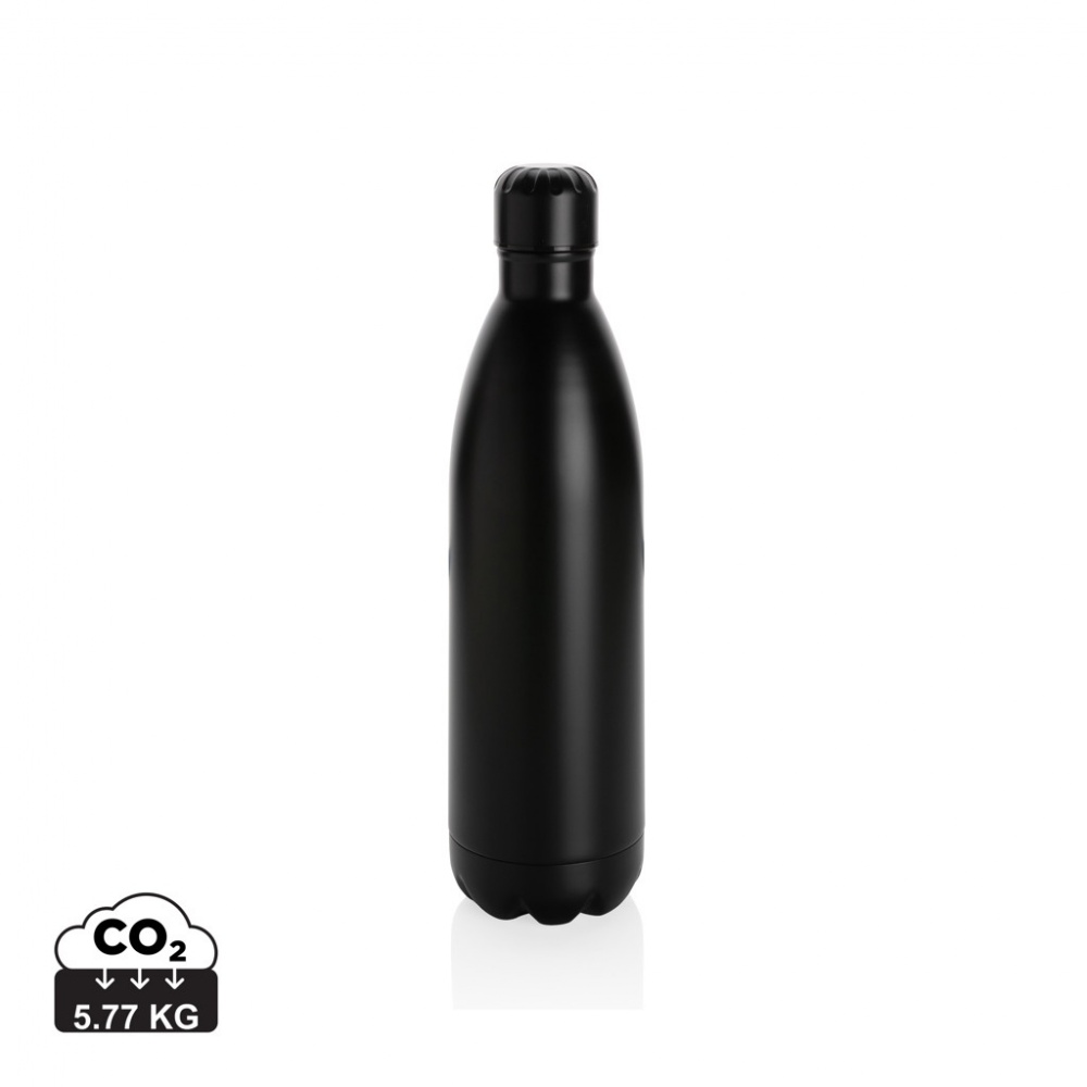 Logotrade promotional product image of: Solid colour vacuum stainless steel bottle 1L