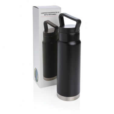 Logotrade advertising product picture of: Leakproof vacuum on-the-go bottle with handle