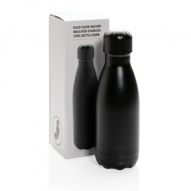 Logotrade promotional gift picture of: Solid colour vacuum stainless steel bottle 260ml