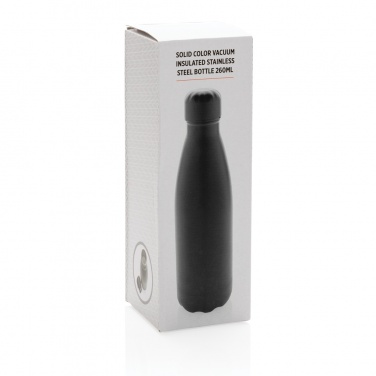Logotrade promotional gift picture of: Solid colour vacuum stainless steel bottle 260ml