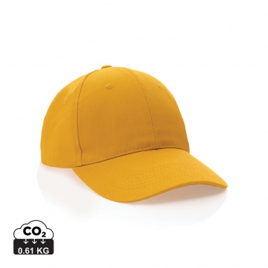 Logo trade promotional giveaways image of: Impact 6 panel 280gr Recycled cotton cap with AWARE™ tracer