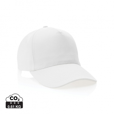 Logo trade promotional item photo of: Impact 5panel 280gr Recycled cotton cap with AWARE™ tracer