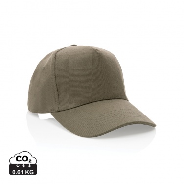Logo trade promotional merchandise picture of: Impact 5panel 280gr Recycled cotton cap with AWARE™ tracer