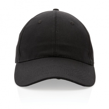 Logo trade promotional gift photo of: Impact 6 panel 190gr Recycled cotton cap with AWARE™ tracer