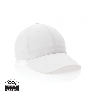 Logo trade business gift photo of: Impact 6 panel 190gr Recycled cotton cap with AWARE™ tracer