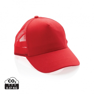 Logotrade promotional gifts photo of: Impact AWARE™ Brushed rcotton 5 panel trucker cap 190gr