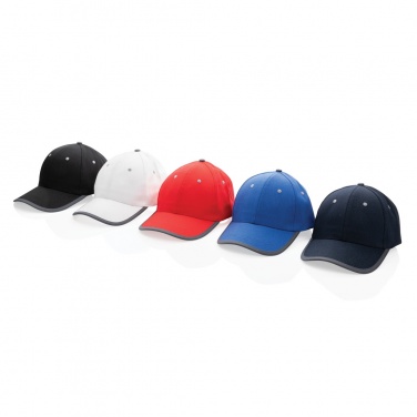 Logo trade advertising product photo of: Impact AWARE™ Brushed rcotton 6 panel contrast cap 280gr