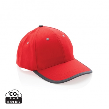 Logotrade promotional gifts photo of: Impact AWARE™ Brushed rcotton 6 panel contrast cap 280gr