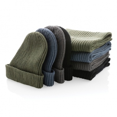 Logotrade promotional merchandise photo of: Impact AWARE™  Polylana® double knitted beanie