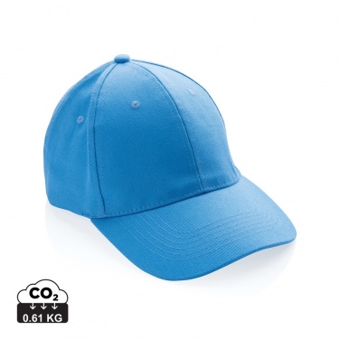 Logo trade promotional gift photo of: Impact 6 panel 280gr Recycled cotton cap with AWARE™ tracer