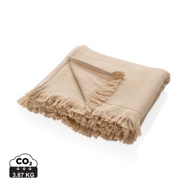 Logo trade business gift photo of: Ukiyo Keiko AWARE™ solid hammam towel 100x180cm