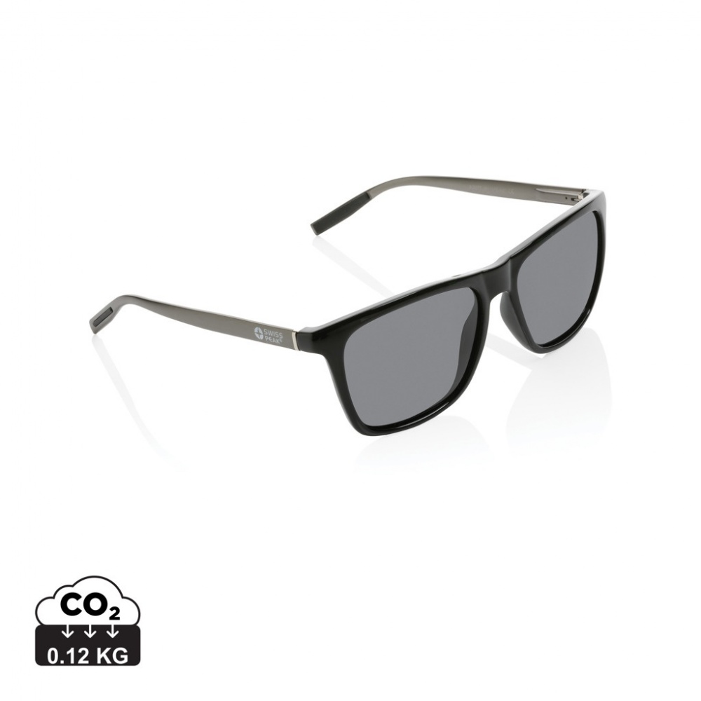 Logotrade promotional product picture of: Swiss Peak RCS rplastic polarised sunglasses