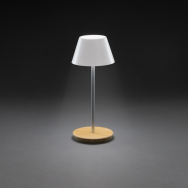 Logotrade business gift image of: Pure Glow RCS usb-rechargeable recycled plastic table lamp