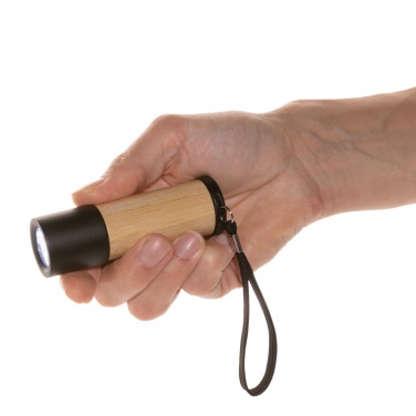 Logo trade promotional product photo of: Bamboo and RCS certfied recycled plastic torch